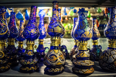 Hebron, West Bank, Palestine, April 02, 2026  Inside the historic Canaan Traditional Glass Factory,...