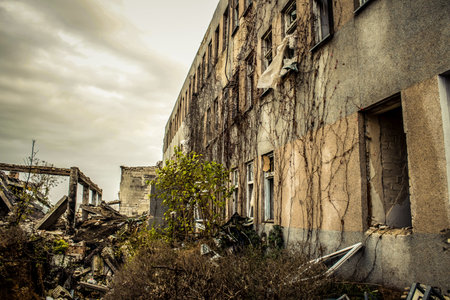 Kherson, Ukraine, November 21, 2022 Destruction of Kherson International Airport in Chornobaivka,...