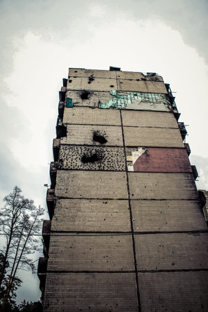 Irpin, Ukraine, March 10, 2023 Irpin is a heroic town in Ukraine located next to the city of kyiv....