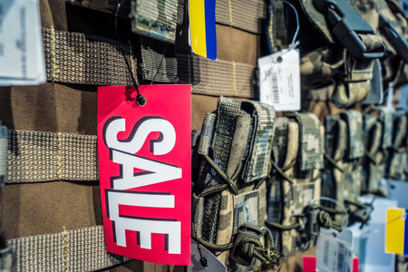 Kharkiv, Ukraine, June 9, 2025 The Punisher military store, which presents the best original army...