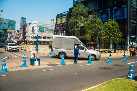 Bangkok, Thailand, March 06, 2025 Cityscape and streets of Bangkok, capital of Thailand. Renowned...