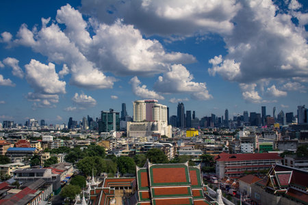 Bangkok, Thailand, November 26, 2024 Panoramic view of Bangkok, capital of Thailand. Renowned for...