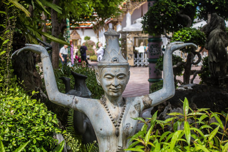 Bangkok, Thailand, December 12, 2024 Architecture of Wat Pho, a Buddhist temple complex in the Phra...
