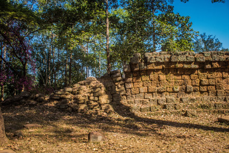 Siem reap, Cambodia, January 14, 2025 Architecture of Angkor Wat temple, a Hindu-Buddhist temple...