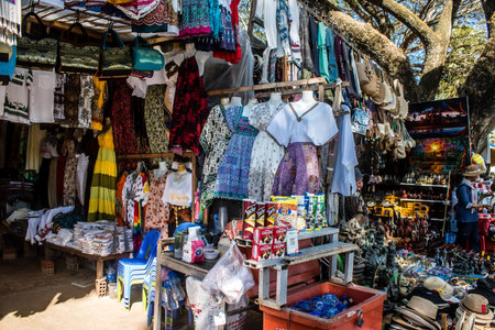 Siem reap, Cambodia, January 14, 2025 Souvenirs shop at Angkor Wat temple, a Hindu-Buddhist temple...