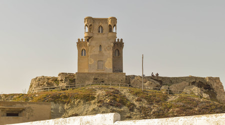 a close up picture of castle ruins in southern Spainの写真素材