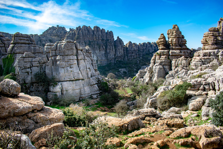 a beautiful mountain scene taken in Torcal, Spain
