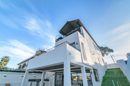 an image of luxury Mediterranean villa real estate after a refurbishmentの写真素材