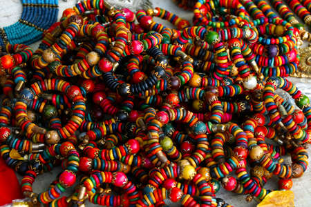 Ocean shore in the dramatic evening lightの写真素材