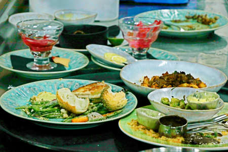 food wastage, mostly seeing in hotels, restaurants, cafes and party eventsの写真素材