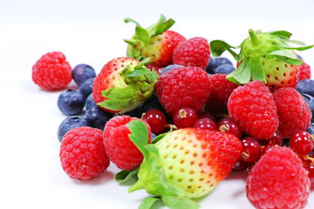 fresh mixed berries, strawberries, raspberries, blue berries etcの写真素材