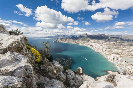 Pe?on d?Ifach.Amazing landscape of the Spanish southeast, where the sea, land and sky combine. The Mediterraneanの写真素材