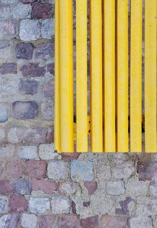 Yellow and grey color combination. Abstract background and shapes. Palette year 2012の写真素材