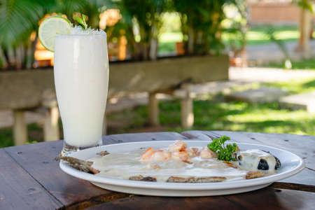 delicious and spectacular Colombian food to enjoy with family and friendsの写真素材