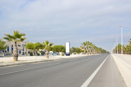 empty street viewの写真素材