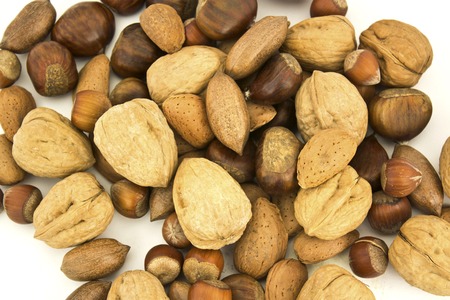 Nuts mix selection pileの写真素材
