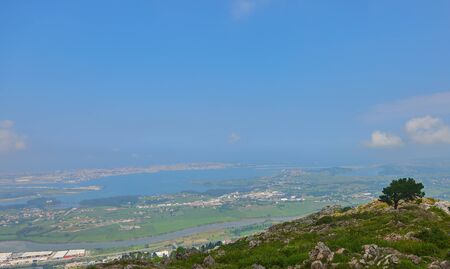 A beautiful view of the city of Santander, Spainの写真素材