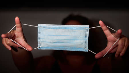 with the virus it is not played, do not be irresponsible and use itの写真素材