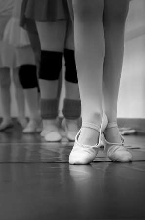 Feet and ballet shoesの写真素材