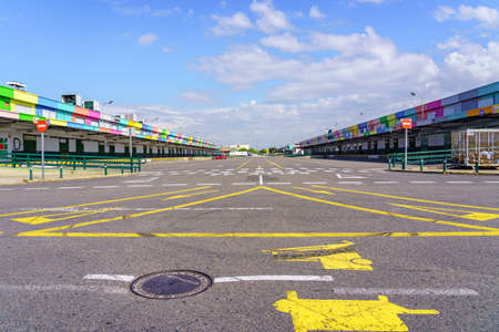Mercamadrid, Madrid, Spain - May 2, 2022: Madrids central fruit and vegetable market on a holiday without working.のeditorial素材