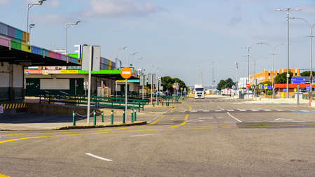 Mercamadrid, Madrid, Spain - May 2, 2022: Madrids central fruit and vegetable market on a holiday without working.のeditorial素材