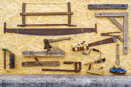 Very old tools for working on boats.