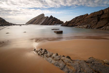 Dragon-shaped rocks at Playa del Madero