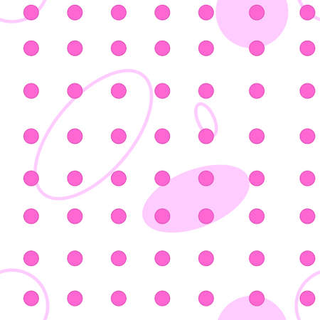 Seamless pink dot pattern. vector background.のイラスト素材