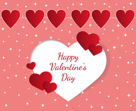 Happy valentine's day. love and romantic holidayのイラスト素材