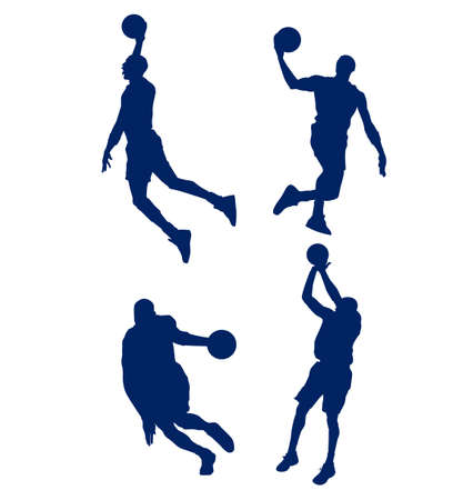 sets Basketball sport design 2020 games abstract vector illustration symbols signs iconsのイラスト素材