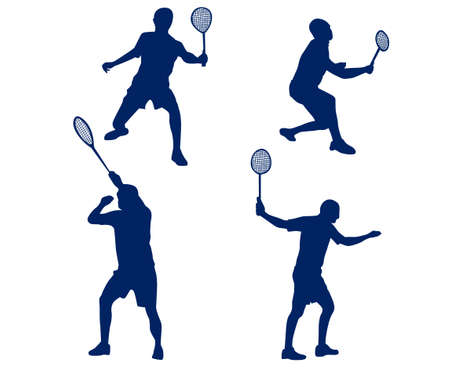 sets Tennis sport design 2020 games abstract vector illustration symbols signs iconsのイラスト素材