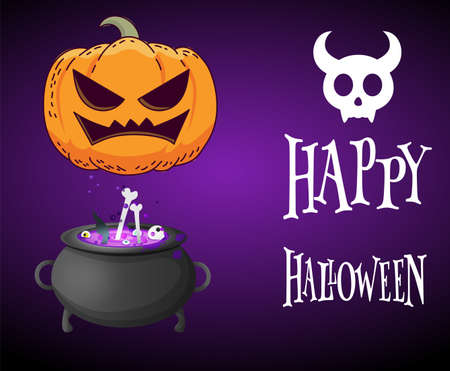 Trick Or Treat Happy Halloween Pumpkin Horror Rip Holiday Vectorのイラスト素材