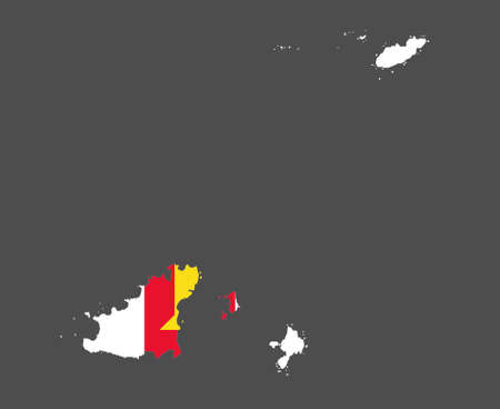 Guernsey Flag National Europe Emblem Map Icon Vector Illustration Abstract Design Elementのイラスト素材