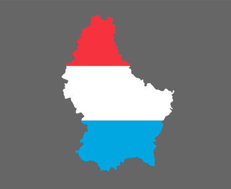 Luxembourg Flag National Europe Emblem Map Icon Vector Illustration Abstract Design Elementのイラスト素材