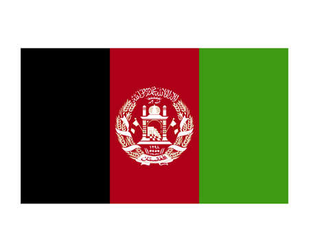 Afghanistan Flag National Europe Emblem Symbol Icon Vector Illustration Abstract Design Elementのイラスト素材