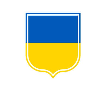 Ukraine Emblem Design Flag National Europe Abstract Symbol Vector illustrationのイラスト素材