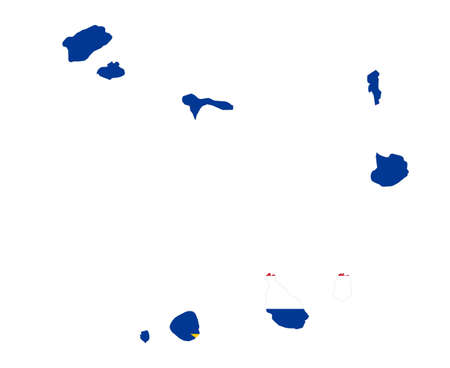 Cape Verde Flag National Africa Emblem Map Icon Vector Illustration Abstract Design Elementのイラスト素材