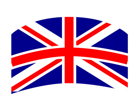 British United Kingdom Flag National Europe Emblem Vector Illustration Abstract Design Elementのイラスト素材