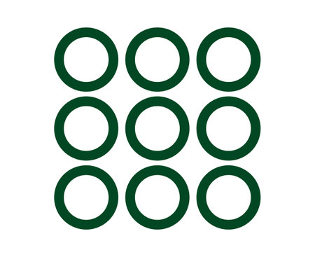 Circle Shape Outline Collection Symbol Green Element Vector Graphic Design Illustrationのイラスト素材