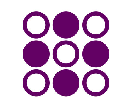 Circle Shape And Circle Outline Collection Purple Symbol Element Vector Graphic Design Illustrationのイラスト素材