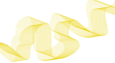 Abstract Blend Lines Wave Yellow Color Design Background Vector Illustrationのイラスト素材