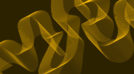 Abstract Blend Lines Wave Curved Background Orange Design Vector Illustrationのイラスト素材