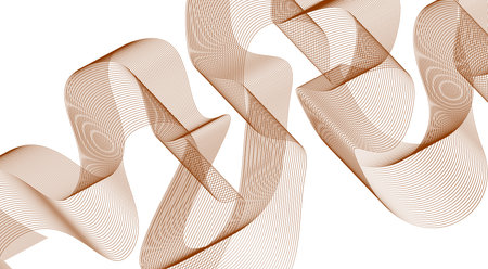 Abstract Blend Lines Wavy Curved Color Brown Design Background Vector Illustrationのイラスト素材