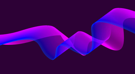 Abstract Wavy Blend Curved Lines Background Gradient Design Vector Illustration