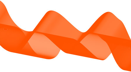 Blend Wavy Lines Orange Curved Abstract Background Design Vector Illustrationのイラスト素材