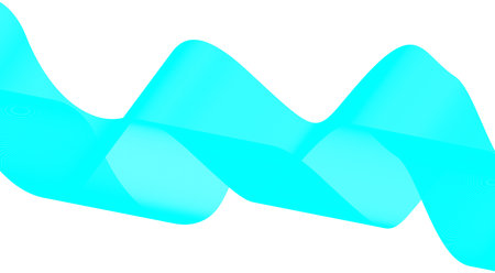 Blend Wavy Lines Cyan Curved Abstract Background Design Vector Illustrationのイラスト素材