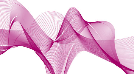 Blend Wavy Maroon Color Curved Abstract Design Background Vector Illustrationのイラスト素材