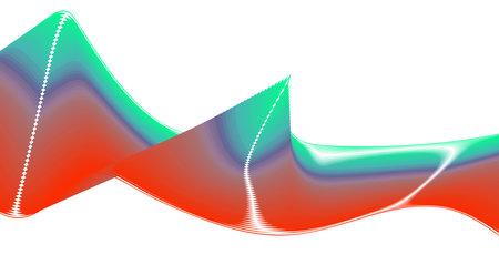 Blend Wavy Curved Design Colorful Gradient Abstract Background Vector Illustrationのイラスト素材