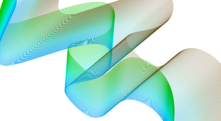 Blend Wavy Curved Purple Colorful Gradient Design Abstract Background Vector Illustration