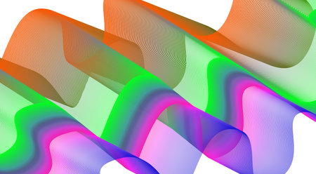 Wavy Blend Curved Colors Abstract Background Design Vector Illustration